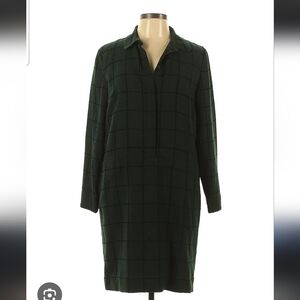 Green Plaid Women's Dress COS